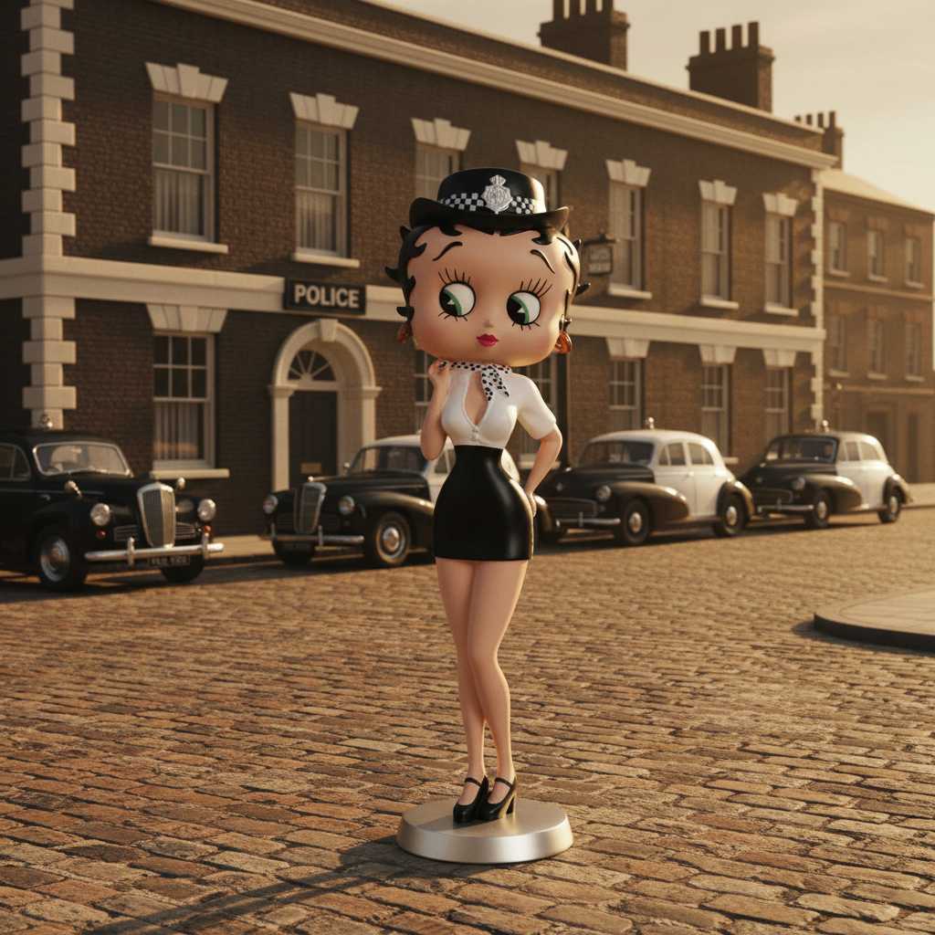 Betty Boop Police Lady - Vintage Police Station