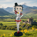 Betty Boop Wales Costume - Welsh Countryside Background Mystic-Cave