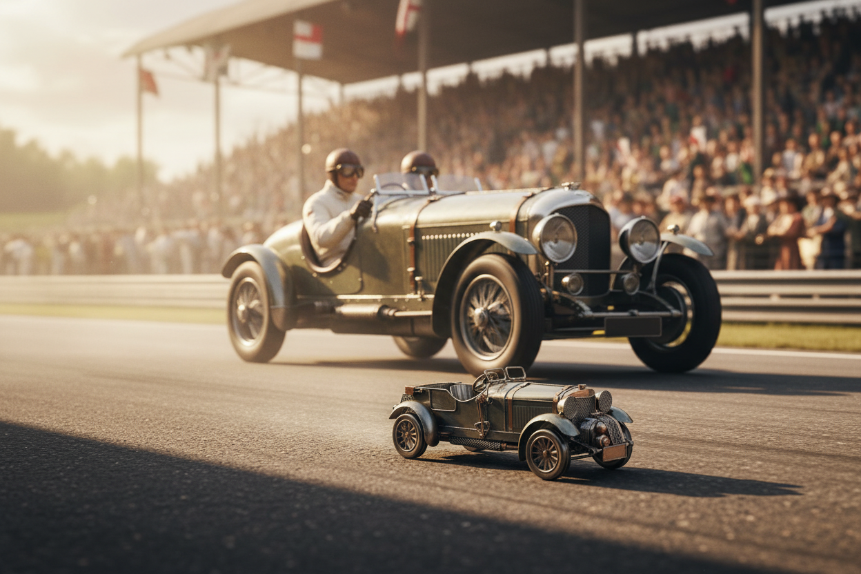 Brooklands Blower 1930s Race Track Scene-Mystic-Cave