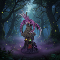 Dark Legends Woodland Spirit LED Dragon Purple