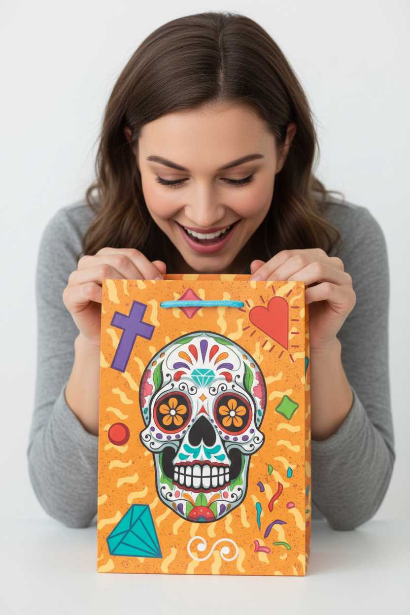 Day of the Dead Medium Gift Bag Lifestyle Shot-Mystic-Cave