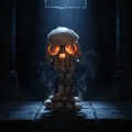 Deliberation Skull Tealight Holder