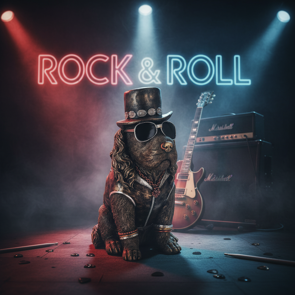 Dudes Slash Spaniel Rock n Roll background-Mystic-Cave