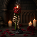 Eternal Flame Romantic Skeleton Hand Tealight Holder-Mystic-Cave