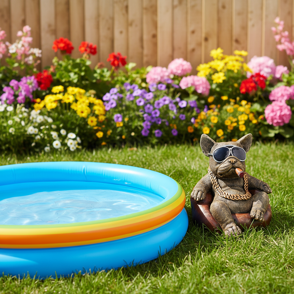 Far Out Frenchie - Garden Paddling Pool-Mystic-Cave