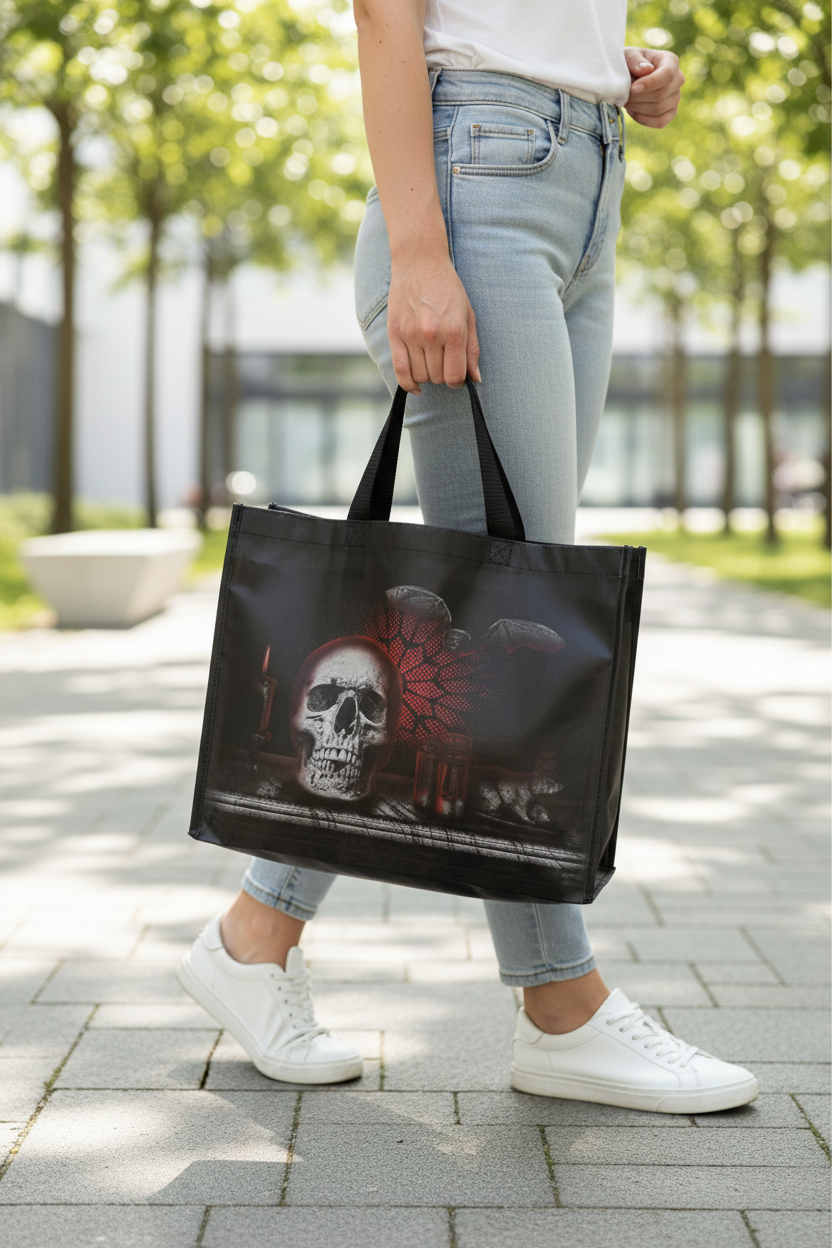 Gothica Skull Bag Light Lifestyle Shot-Mystic-Cave