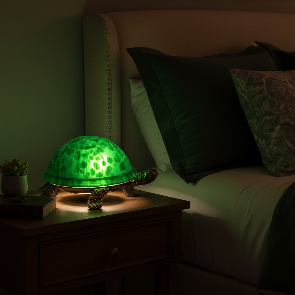 Green Turtle Table Lamp