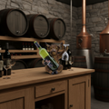 Highland Cow Wine Holder - Scottish Distillery