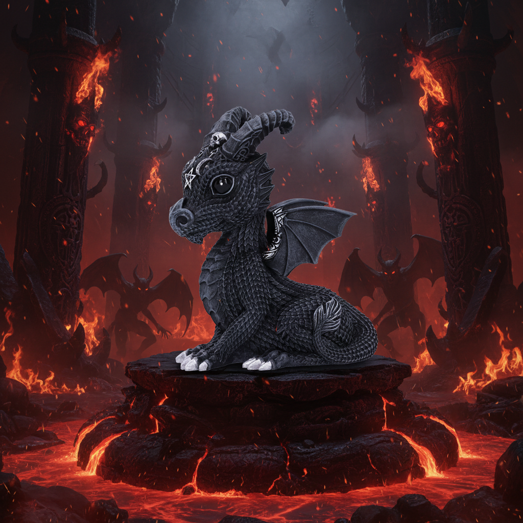 Lucifly Dragon Figurine - Gates of Hell-Mystic-Cave