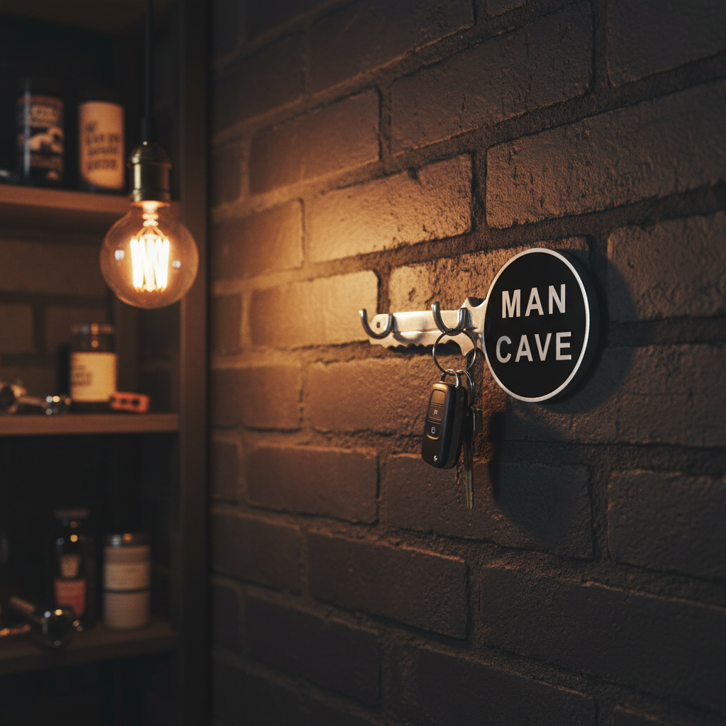 Man Cave Key Holder Product Shot