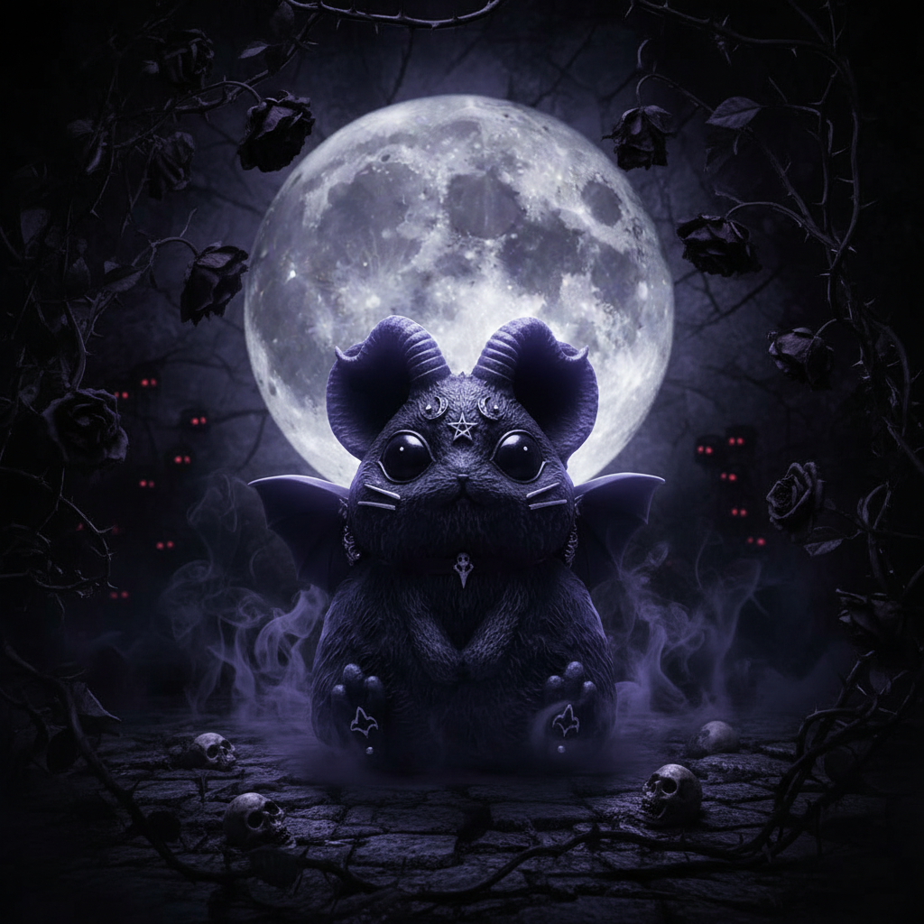 Marchillias Chinchilla Figurine - Cute but Scary-Mystic-Cave