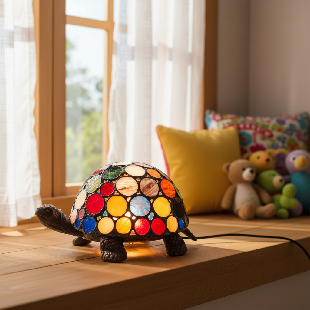 Multicolour Turtle Table Lamp