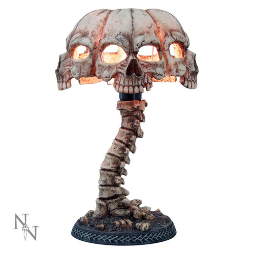 Atrocity Natural Bone Skull & Spine Lamp – 37.5cm