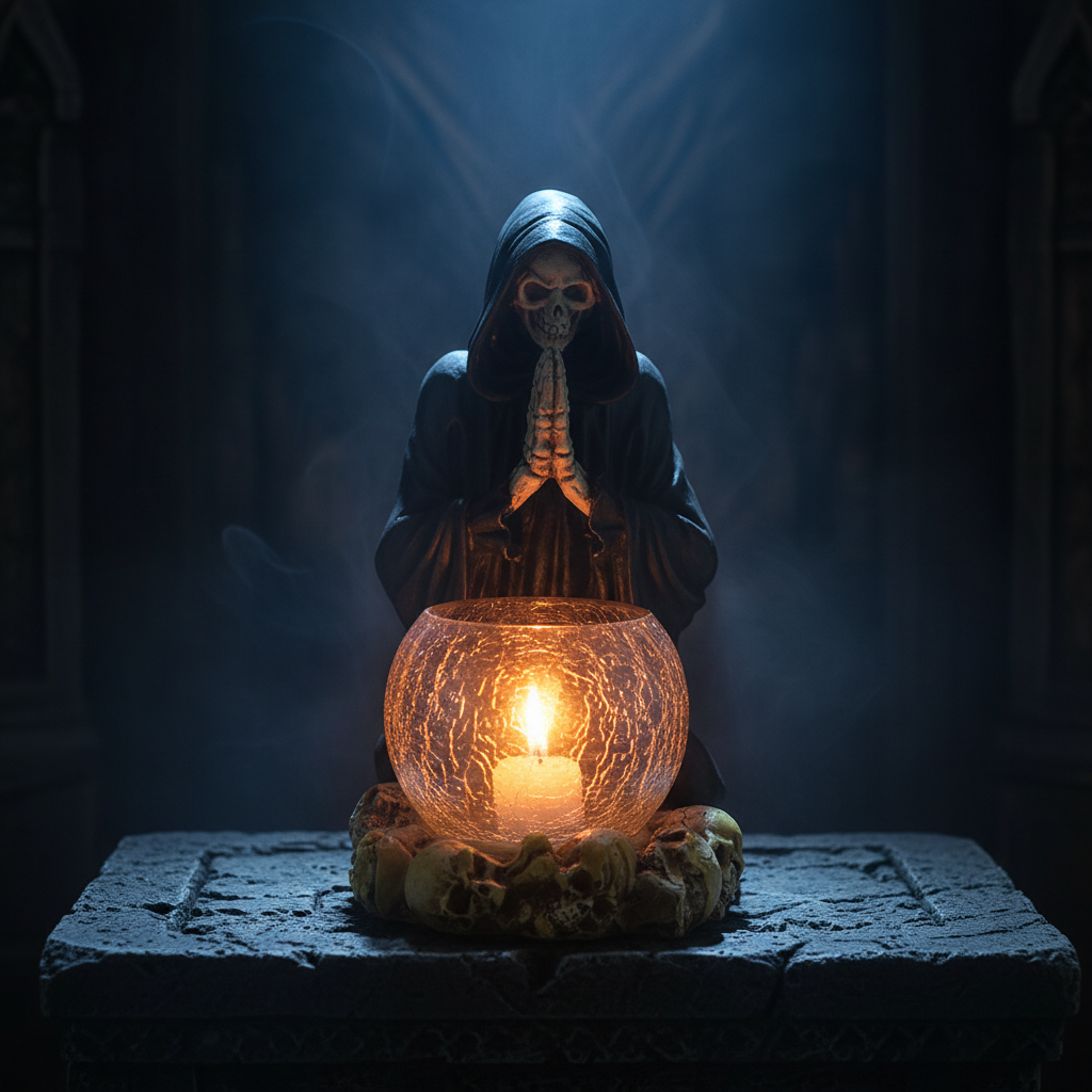 Reaper's Prayer Candle Holder-Mystic-cave