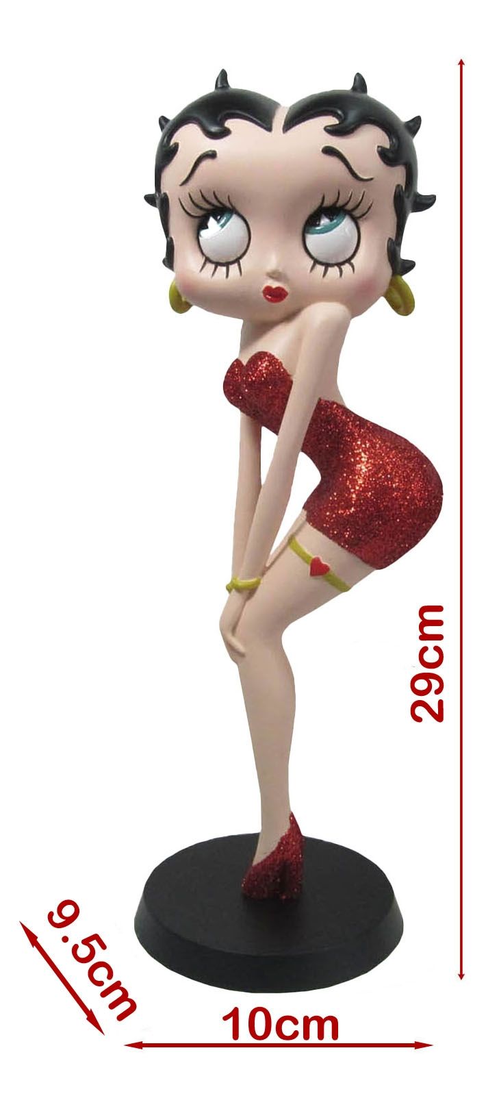 Betty Boop Classic Pose (Red Glitter) 29cm