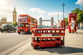 Routemaster London Sunny Day Scene-Mystic-Cave