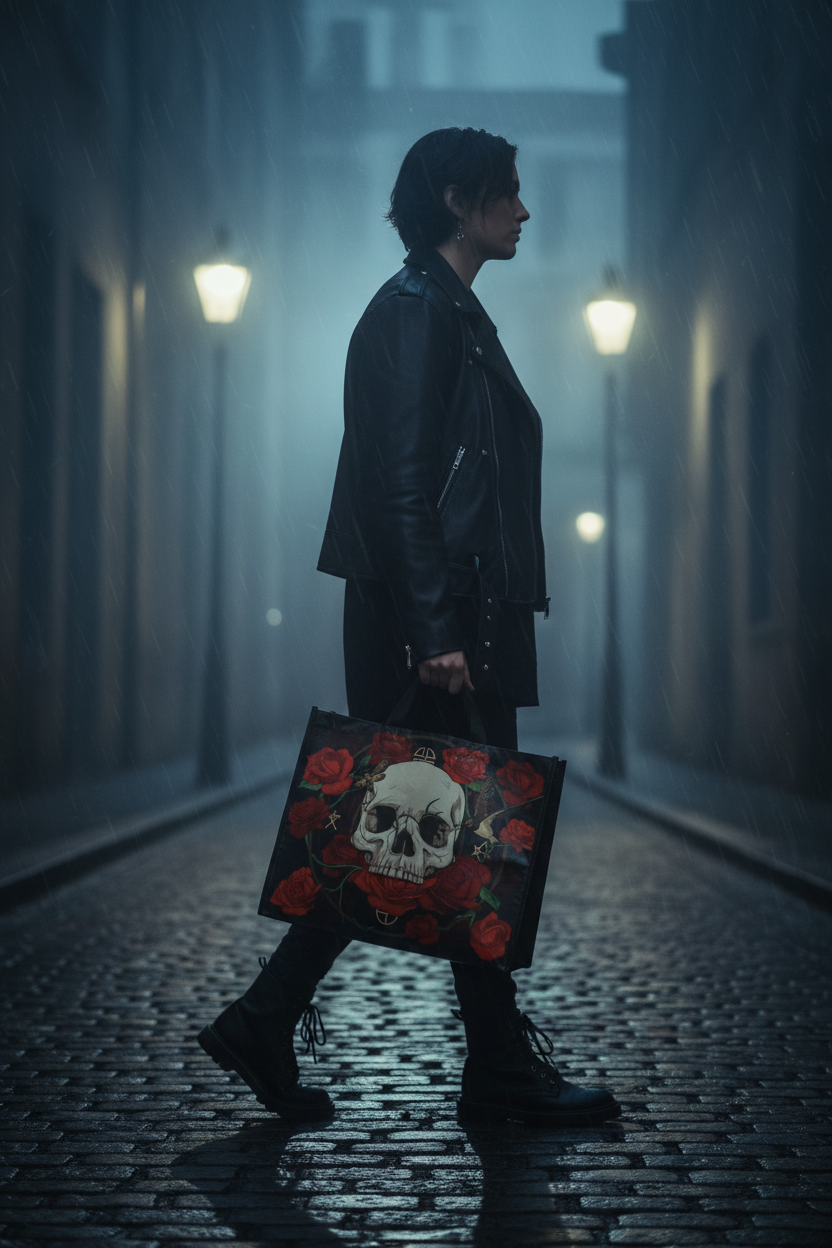 Skulls & Roses Bag Lifestyle Shot-Mystic-Cave