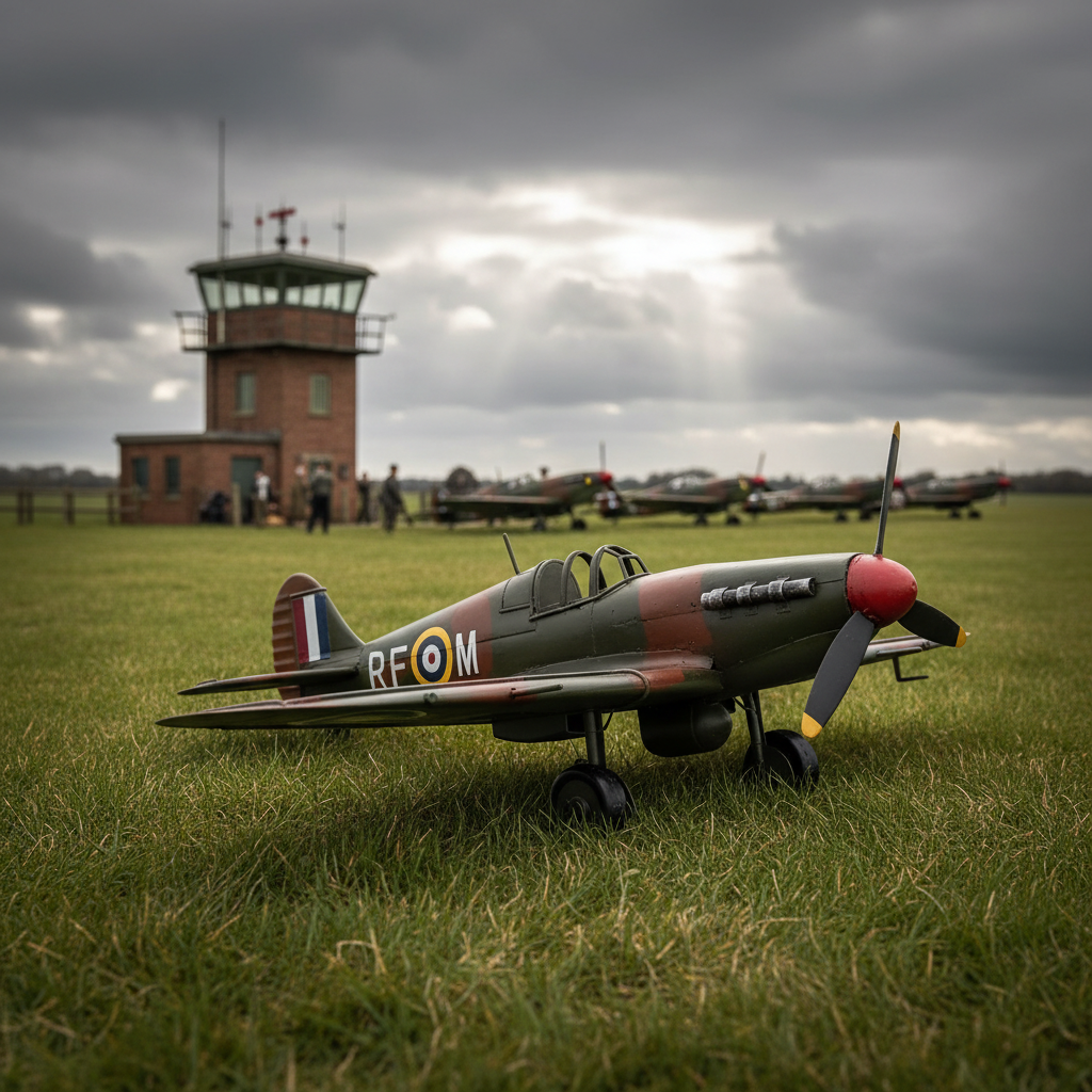 Spitfire 41cm - WW2 Airfield Background