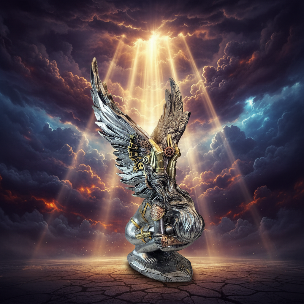 Steampunk Angel Godlike Background