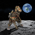 Steampunk Chimp on the moon-Mystic-Cave