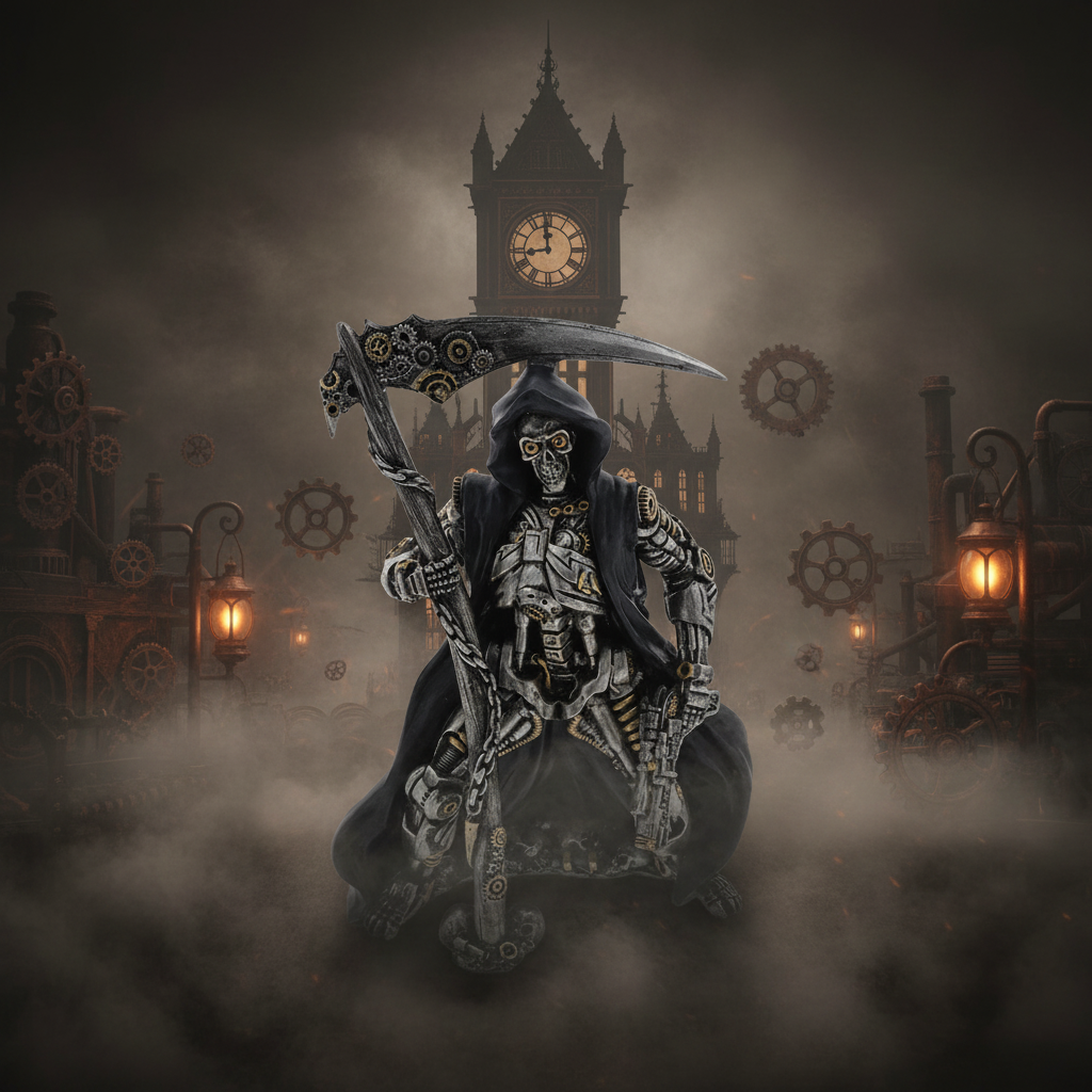 Steampunk Reaper atmospheric background-Mystic-Cave