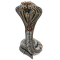 Decorative sculpture of a cobra with mechanical elements on a white background-Mystic-Cave