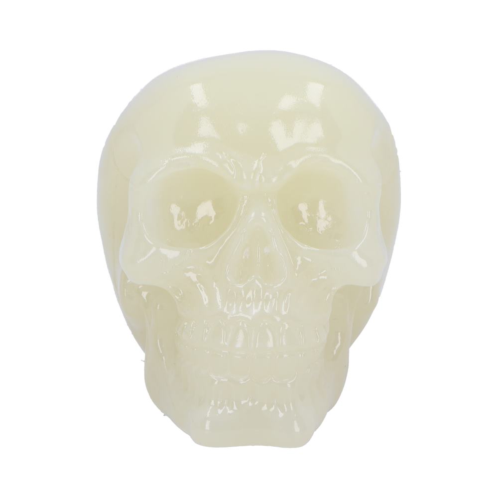Phosphorescent Glow in the Dark Skull Ornament 13cm