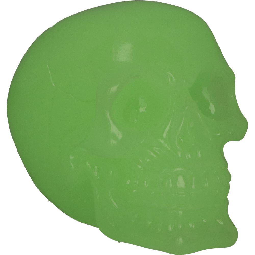 Phosphorescent Glow in the Dark Skull Ornament 13cm