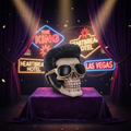 Uh Huh Elvis Skull - Elvis Background