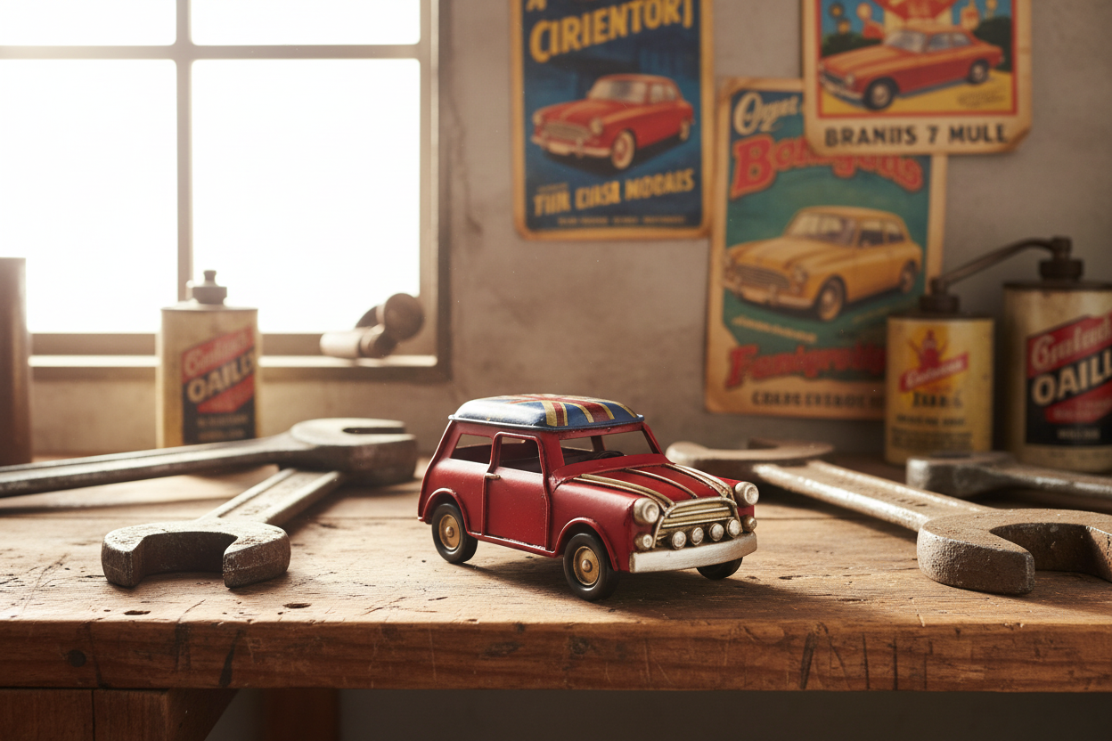 Union Flag Mini Zoomed Garage Scene-Mystic-Cave