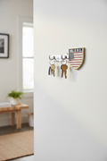 USA Key Holder on Wall with Keys