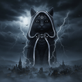 Zefur Large - Towering Over Gothic Village-Mystic-Cave